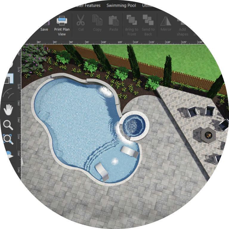 Modified Rectangular Swimming Pool Pictures │Blue Haven Pools