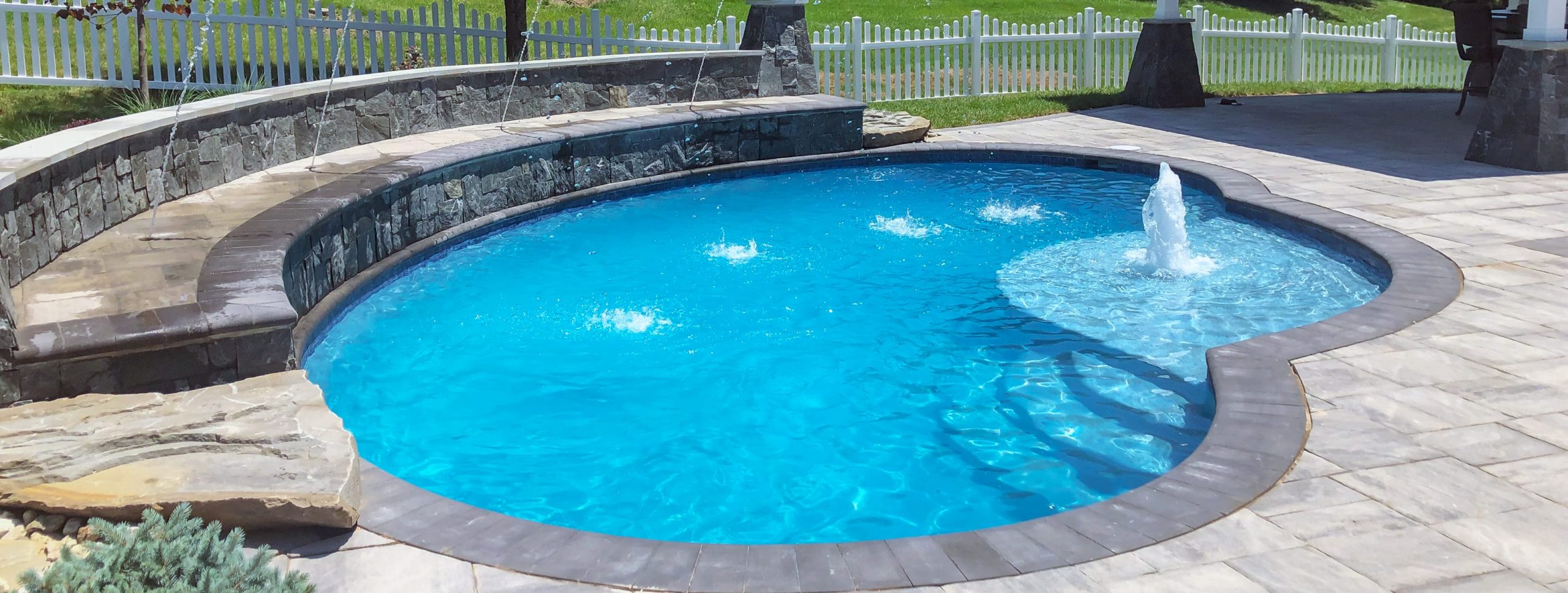 Luxury inground pool construction in Maryland