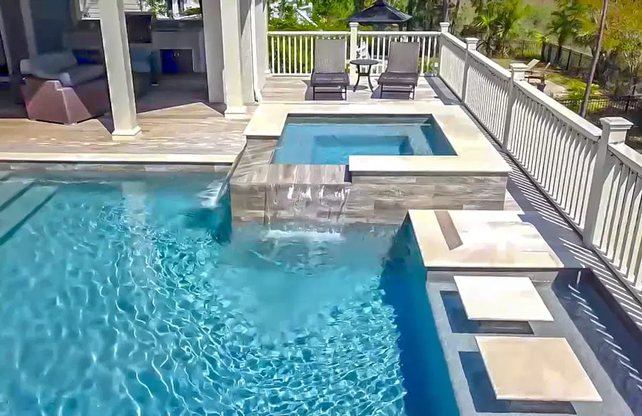 Inground swimming pool project in Bluffton Hilton Head area