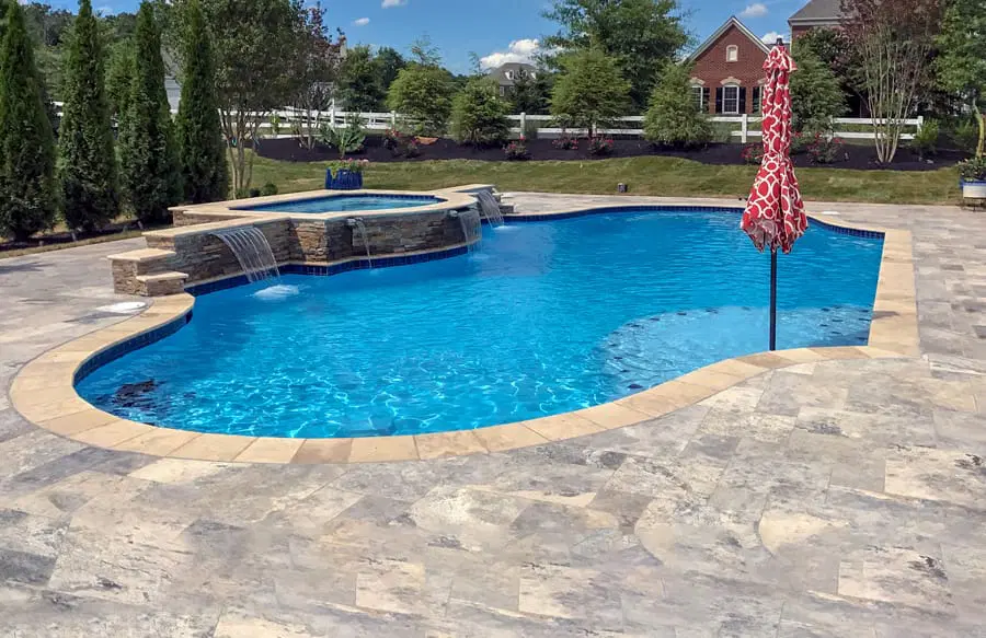 Luxury residential inground pool designed for Nashville backyard