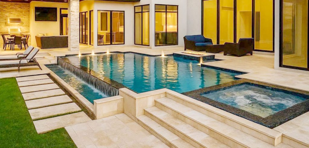 Modern new inground swimming pool design