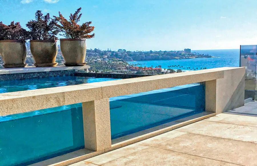San Diego inground pool with custom outdoor design