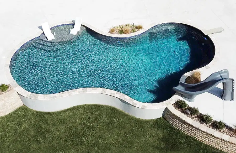 Inground swimming pool design in St Louis
