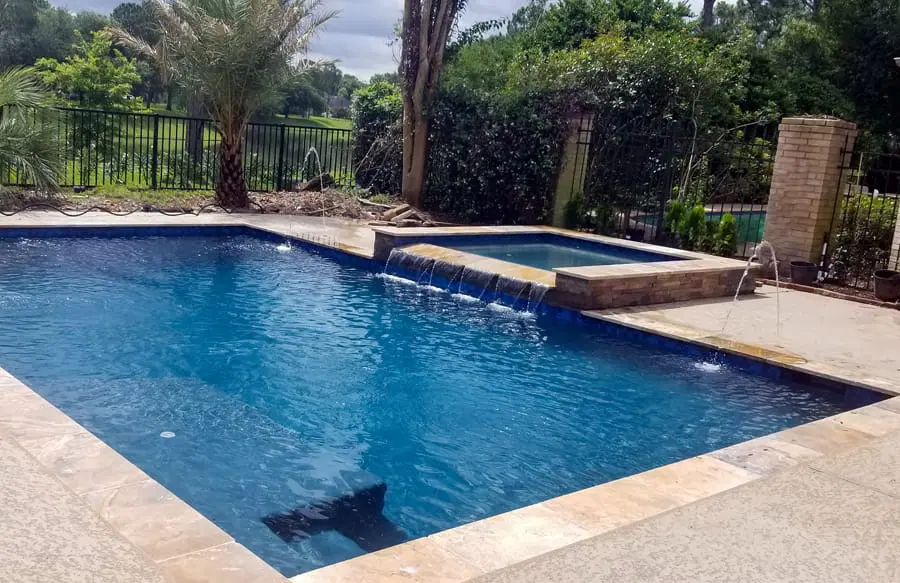 Custom pool with premium outdoor features