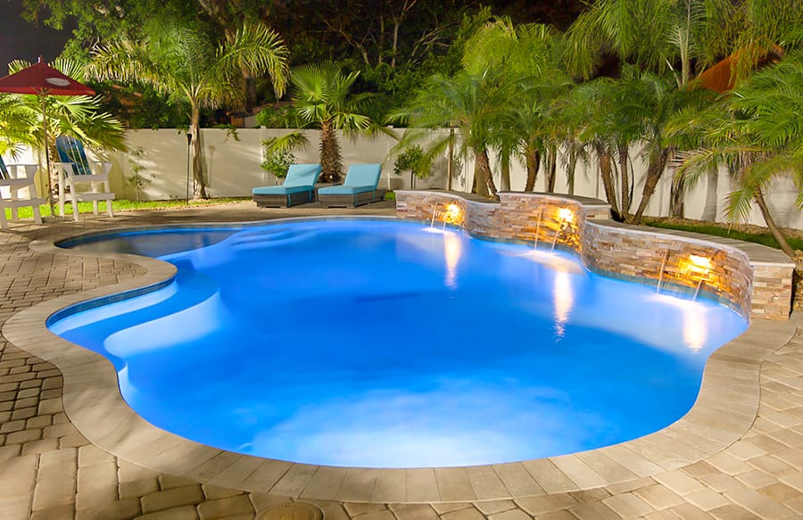 Elegant inground pool built for Tucson homes