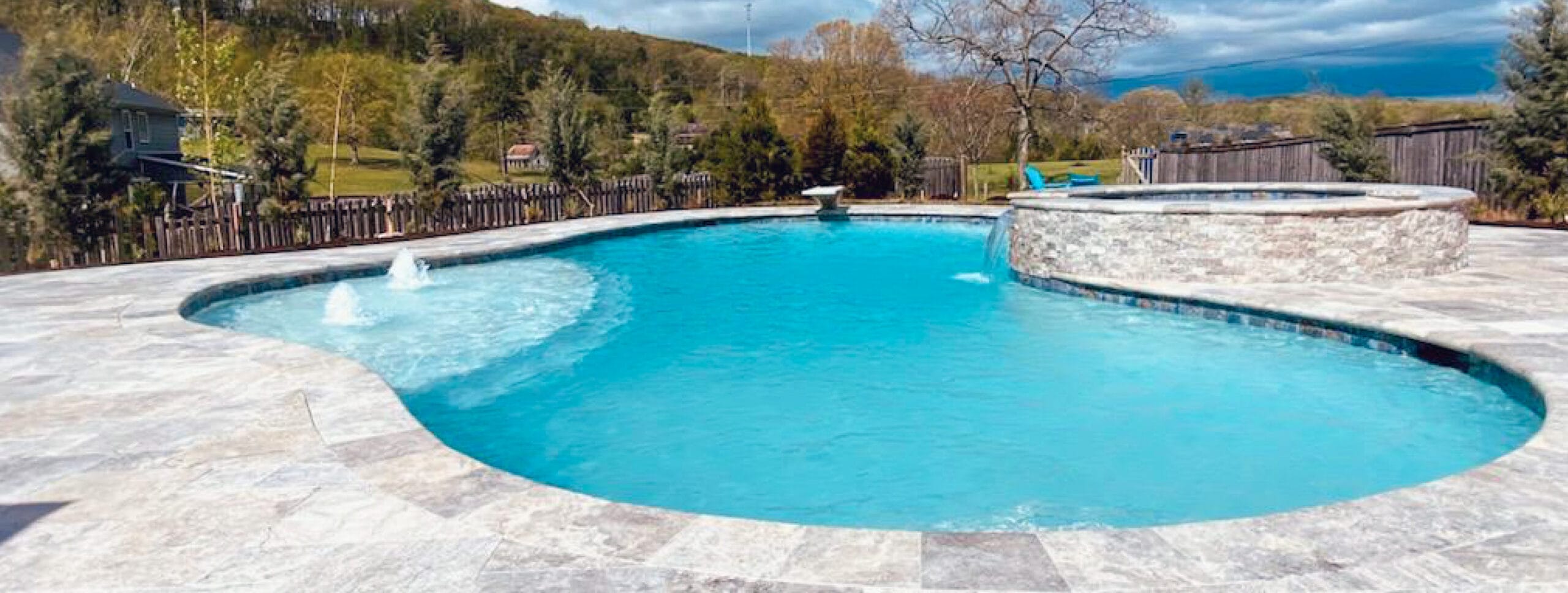 Professional swimming pool construction banner image