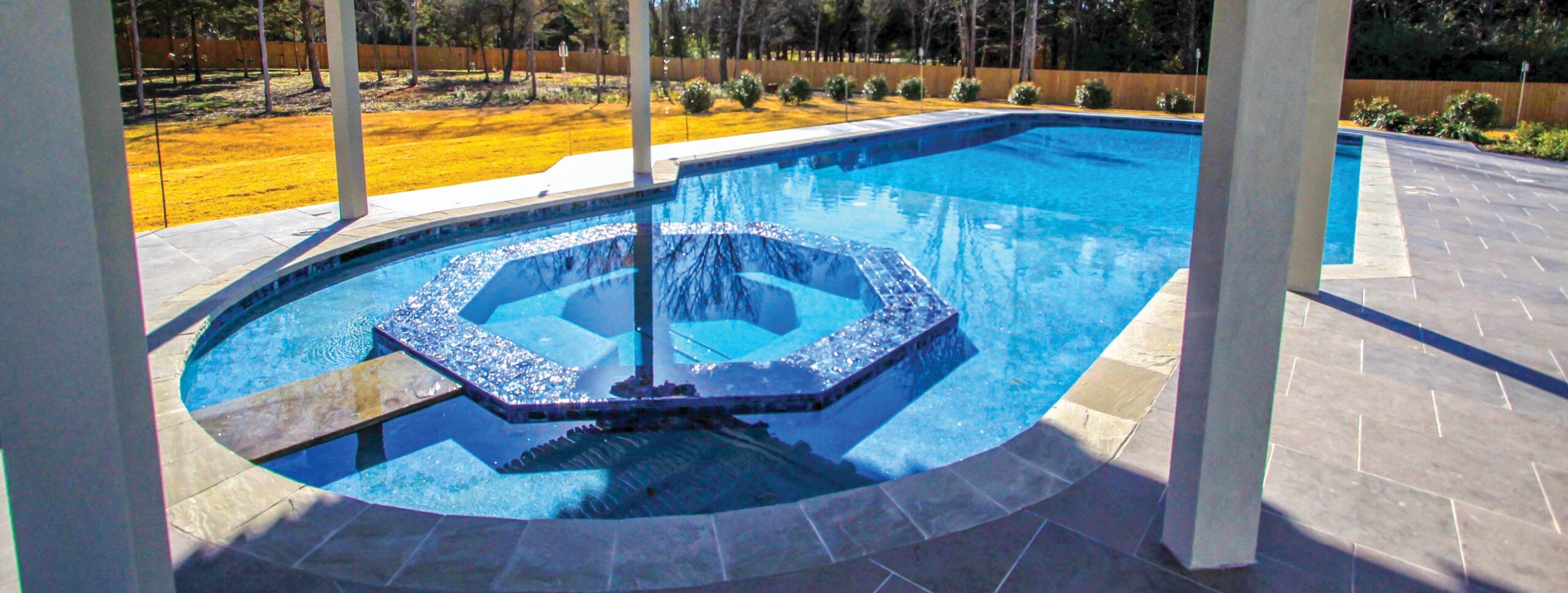 Beautiful backyard pools in Bullard