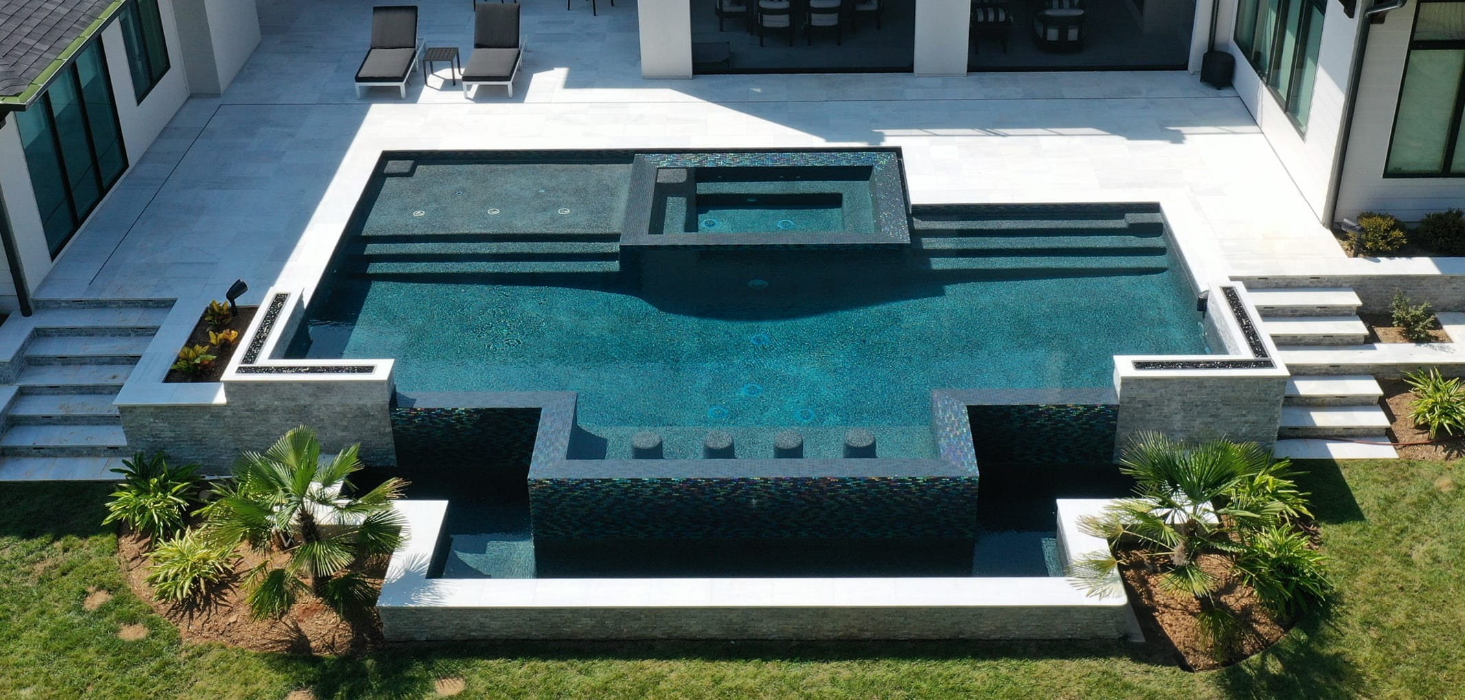 Raleigh swimming pool builder project showcase