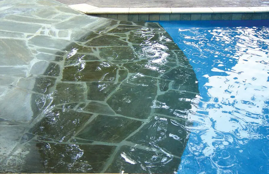 Backyard pool construction by Sarasota builders