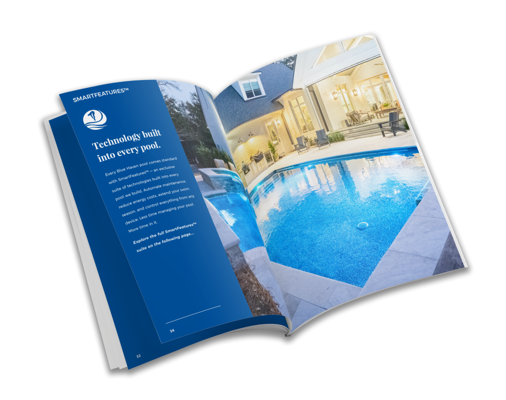 Blue Haven custom pool digital brochure preview