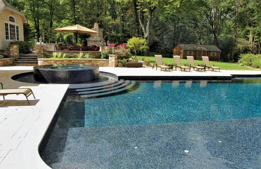 Inground swimming pool in New Jersey