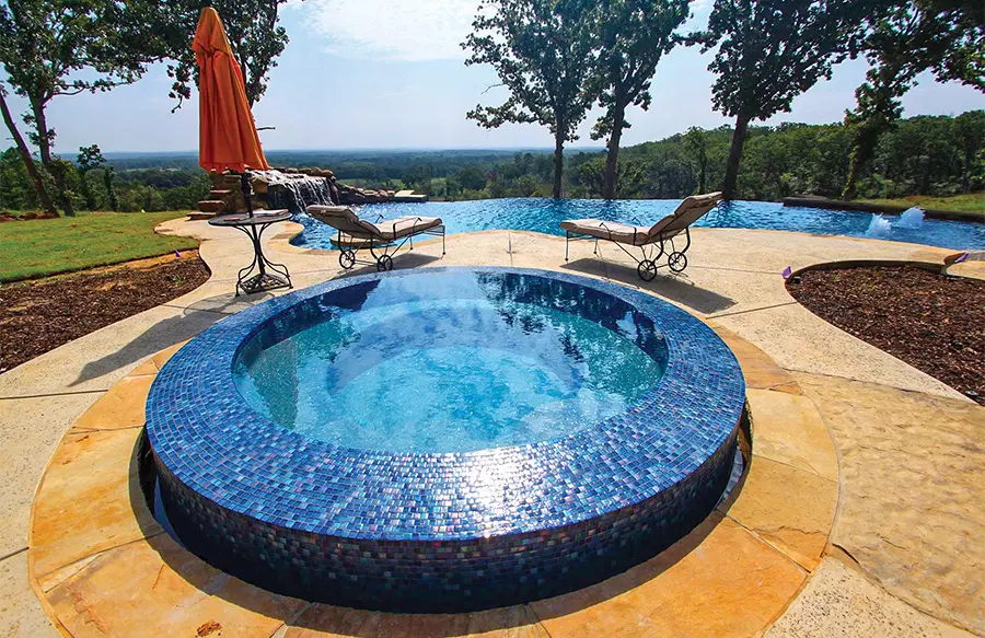 Inground swimming pool design in Palestine