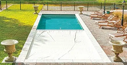 Installing rectangular pool with automatic cover in Southern Illinois