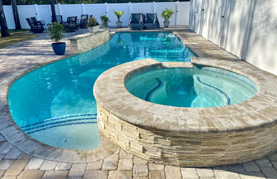 Luxury inground swimming pool installation in Santa Rosa Beach