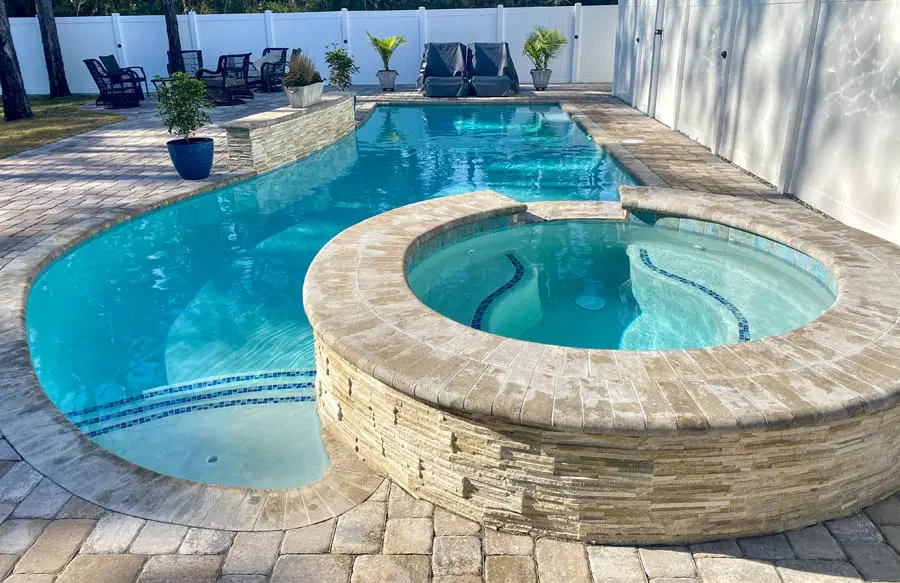 Custom inground pool installation in Sarasota Bradenton