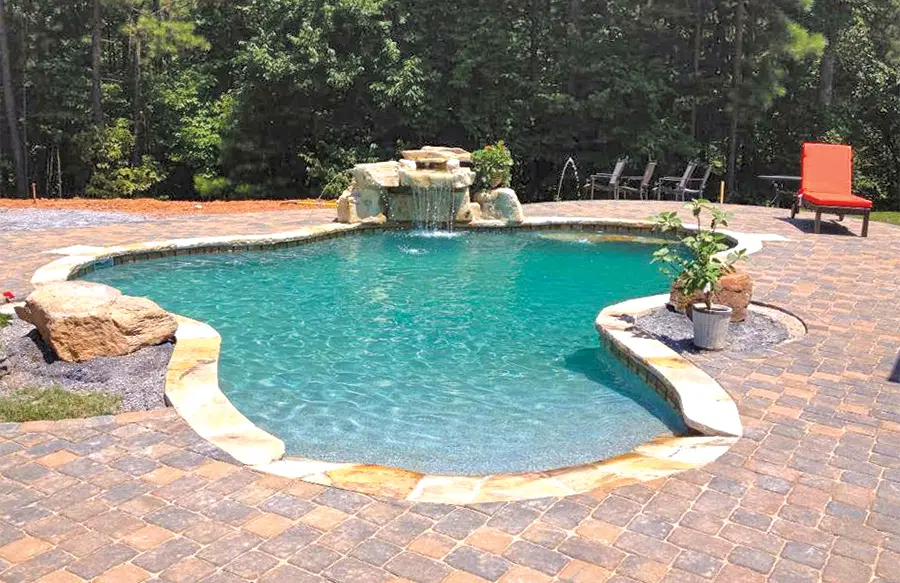 Luxury swimming pool installation for Opelika