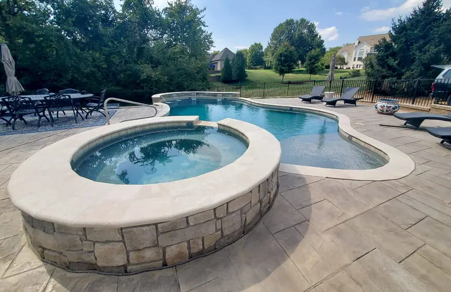 Custom backyard pool installation in St Louis