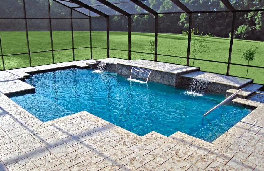 Elegant backyard pools in Orlando homes