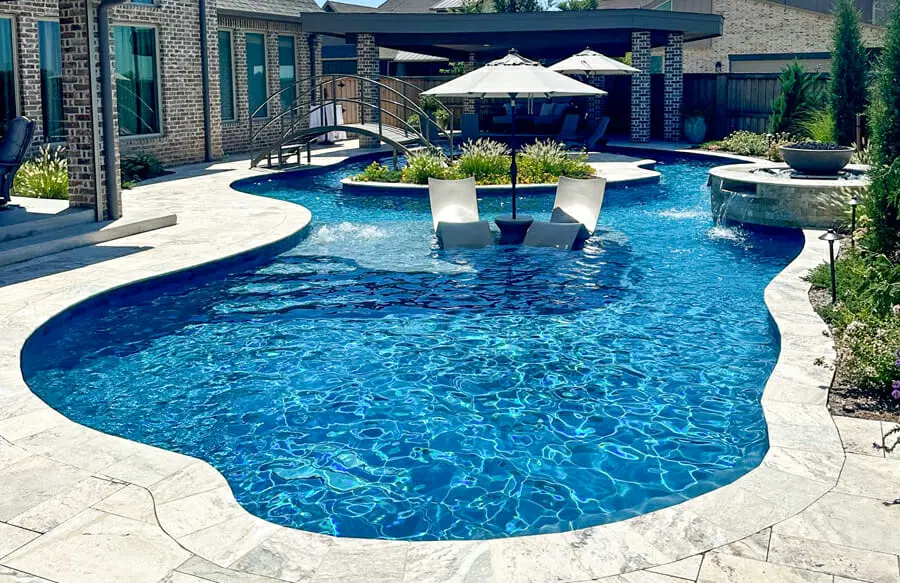 Custom pool construction nearOklahoma City