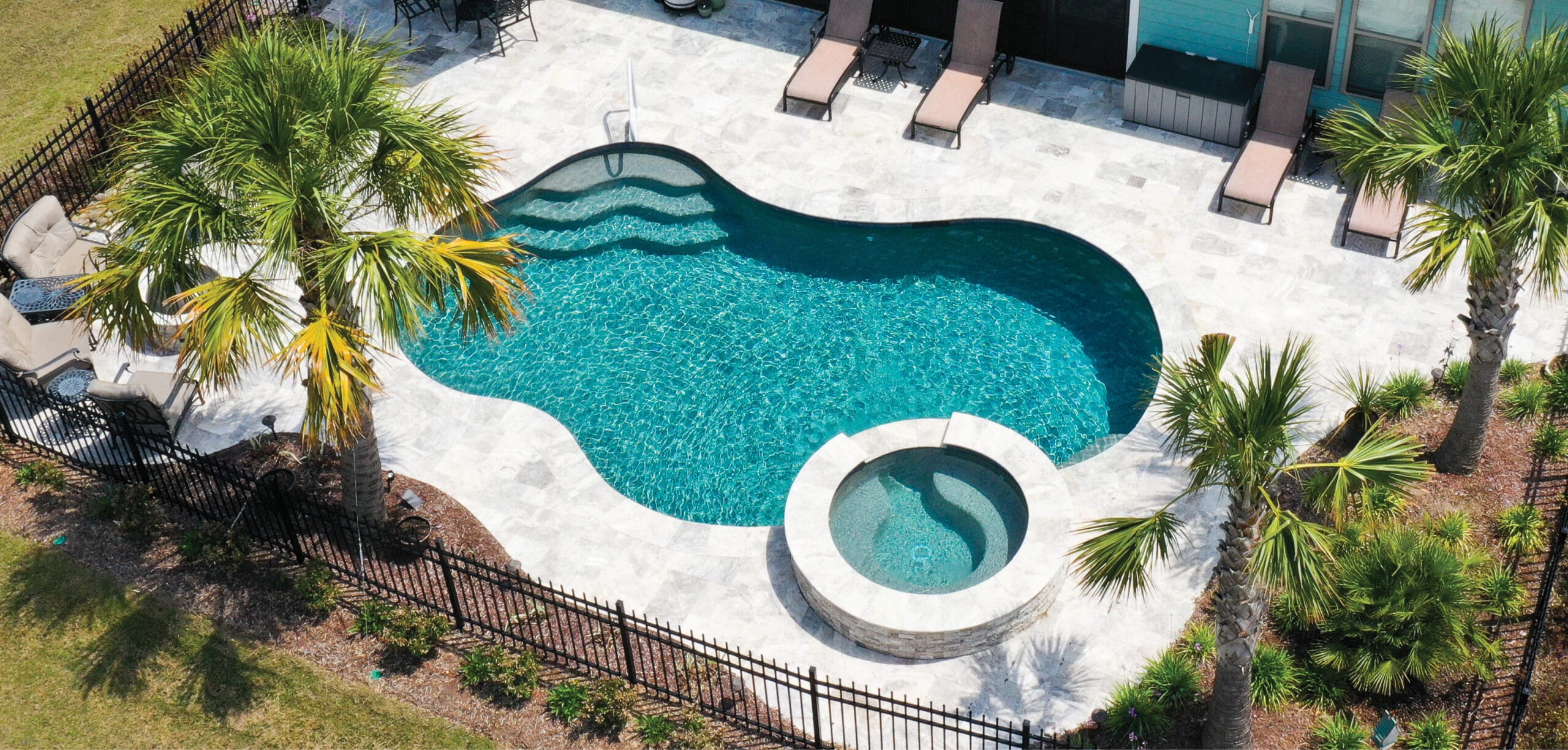 Custom swimming pool project in Savannah region