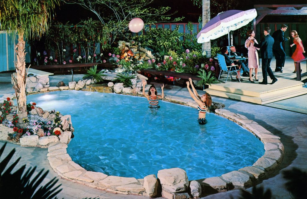 Creating a rock lagoon pool with natural backyard landscaping