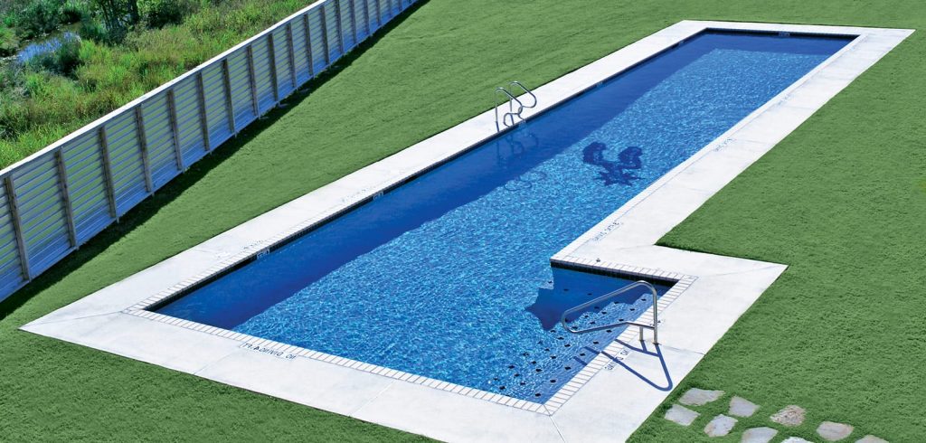 Commercial inground swimming pool showcasing custom luxury construction