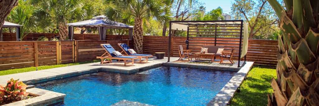 Courtyard swimming pool photo collection cover