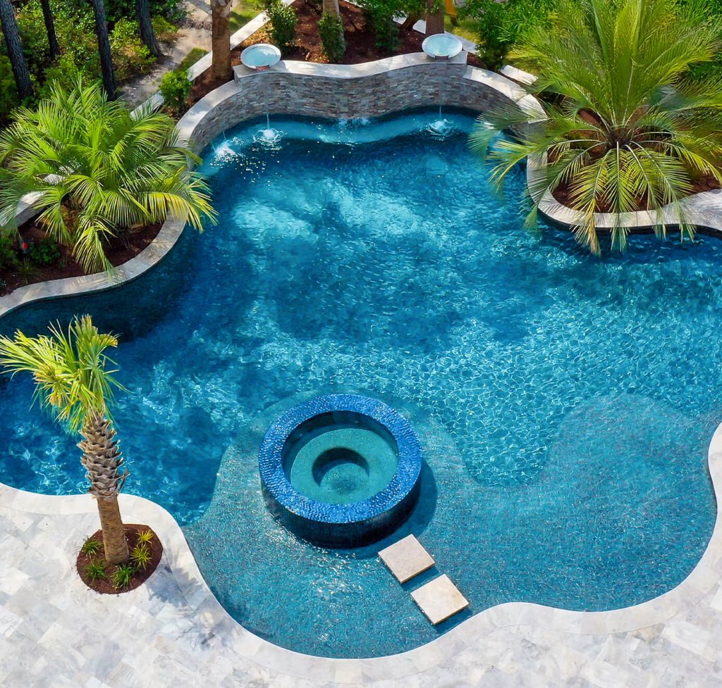 Explore freeform family pool designs for pricing inspiration