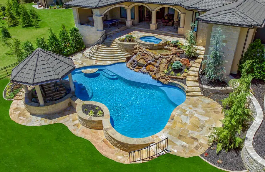 Inground pool featuring SmartBrite ColorQuartz finish