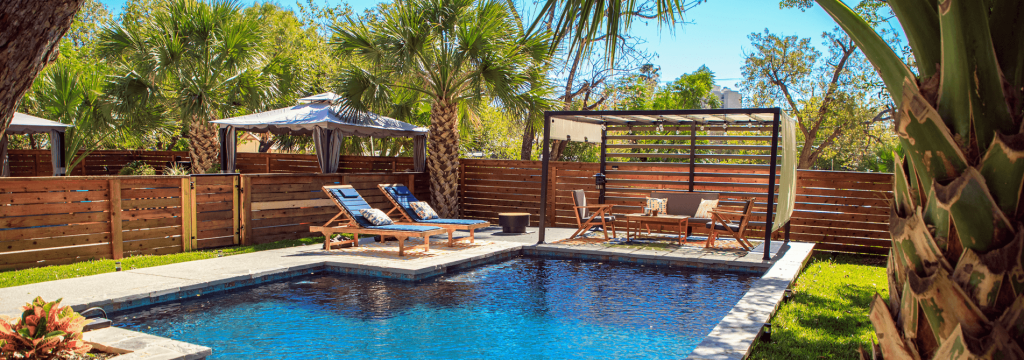 Browse custom swimming pool designs in San Antonio area