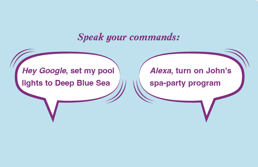 Pool automation commands for smart control features