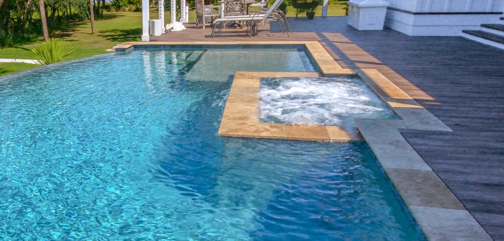 Custom gunite spa design