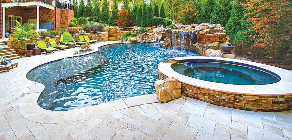 Lagoon inground pool design