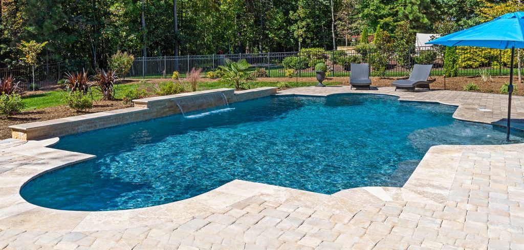 Roman Grecian inground pool design
