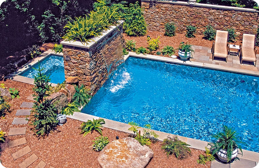 ColorQuartz finish for an elegant inground pool surface