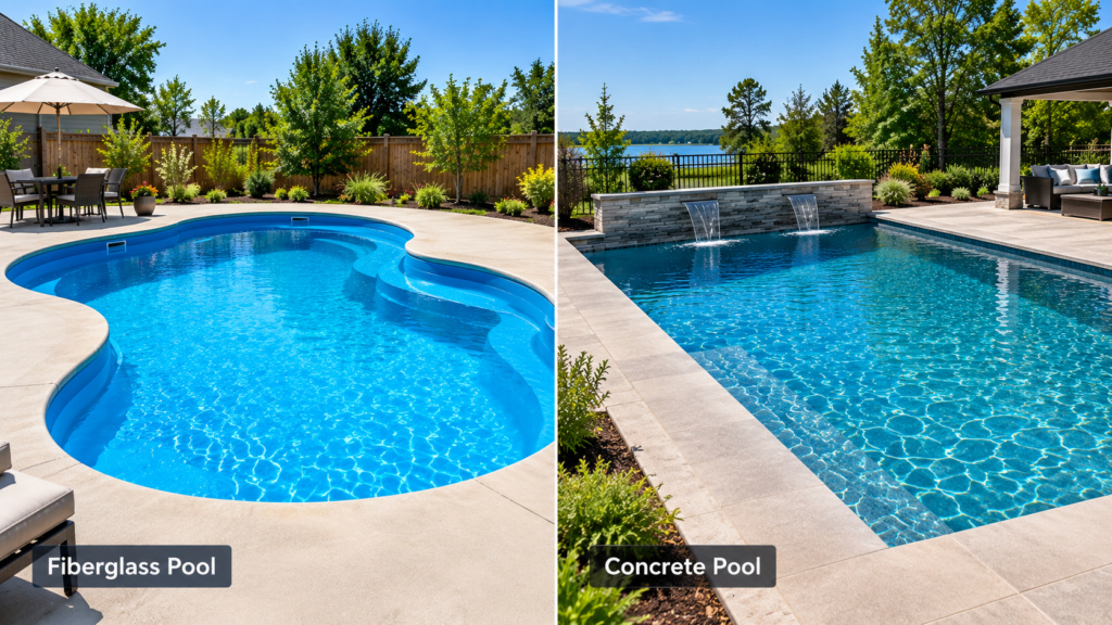 Fibreglass vs Concrete Pools
